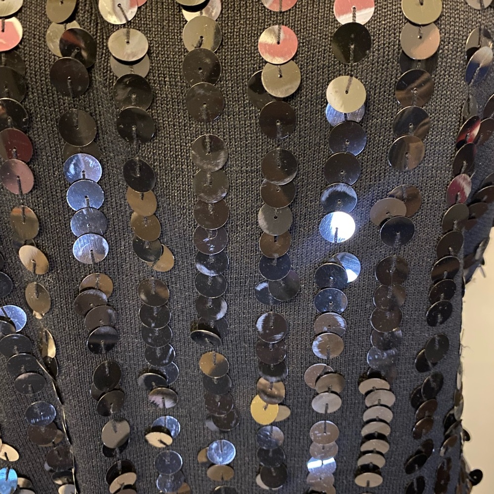 Vintage Joseph A. 100% Silk Cardigan Sequins Set, Size XL - Picture 7 of 9
